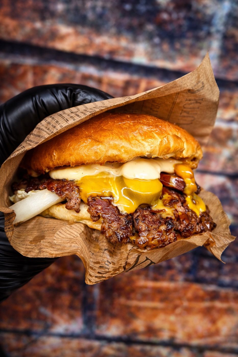 Smash Burger mit Käse